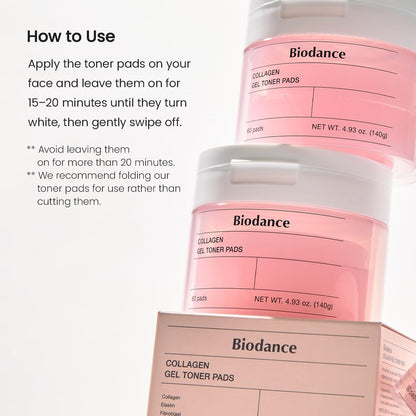 Biodance Collagen Gel Toner Pads 60pcs - Avoriell