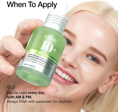 Anua Azelaic Acid 10+ Hyaluron Redness Soothing Serum 30ml - Avoriell